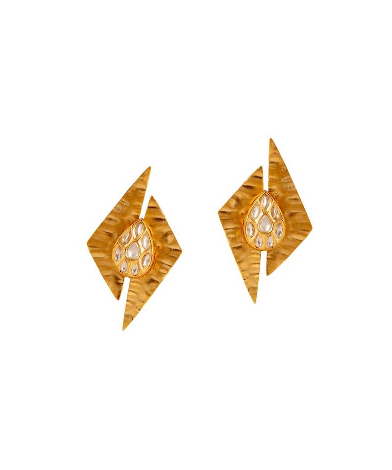 gold kundan Earrings