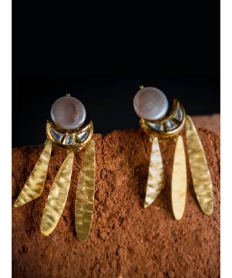 gold kundan Earrings 2