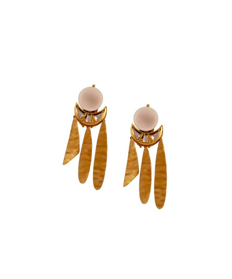 gold kundan Earrings