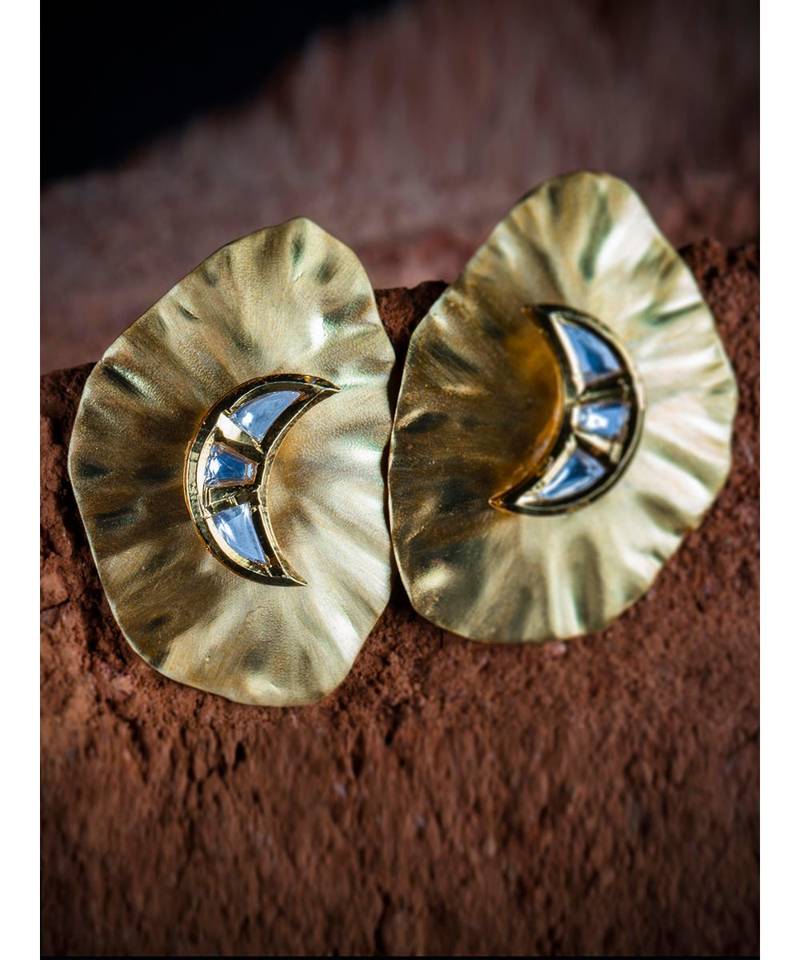 gold kundan Earrings