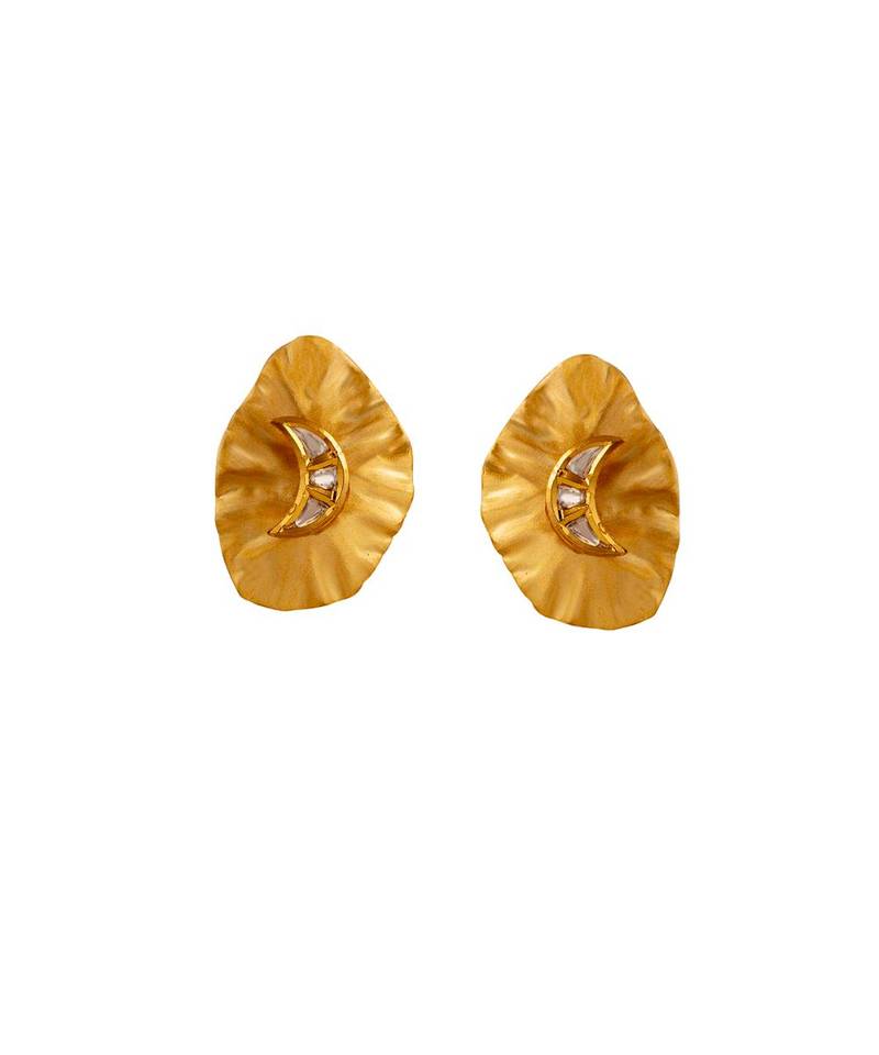 gold kundan Earrings