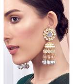 gold kundan Earrings