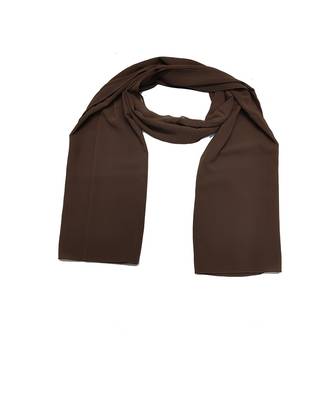 Premium Chiffon Hijab  Dark Brown 1