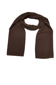 Premium Chiffon Hijab  Dark Brown