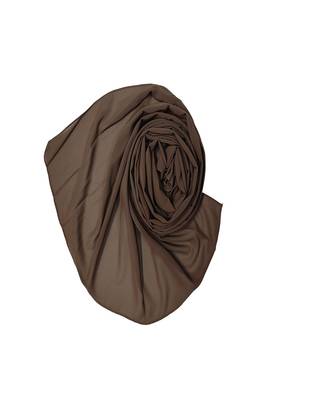 Premium Chiffon Hijab  Dark Brown 2
