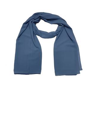 Premium Chiffon Hijab  Blue 1