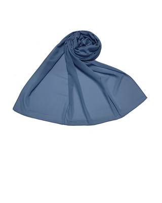 Premium Chiffon Hijab  Blue 3