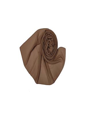 Premium Chiffon Hijab  Brown 2