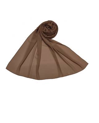 Premium Chiffon Hijab  Brown 3