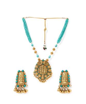 Brass Yellow Gold kundan Jewellery 3