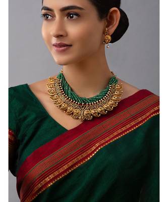 Brass Yellow Gold kundan Jewellery 1