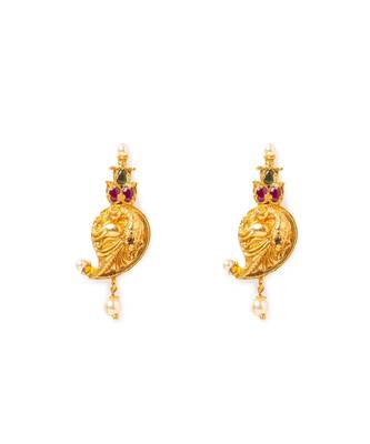 Brass Yellow Gold kundan Jewellery 2