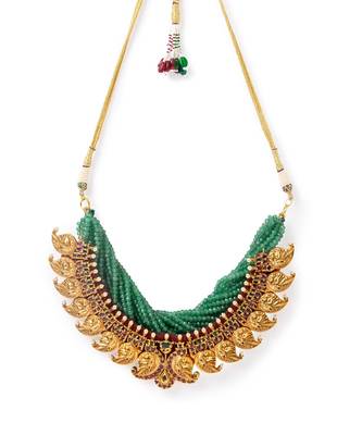 Brass Yellow Gold kundan Jewellery 3