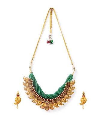 Brass Yellow Gold kundan Jewellery 4