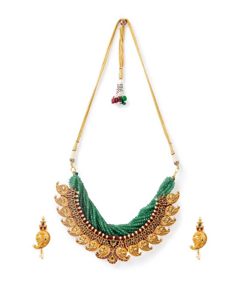 Brass Yellow Gold kundan Jewellery