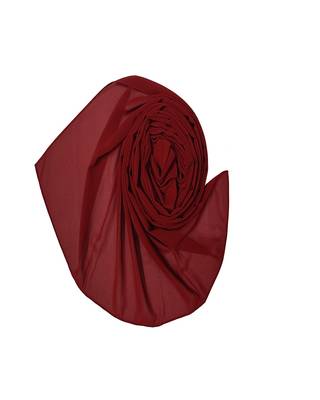 Premium Chiffon Hijab  Maroon 2