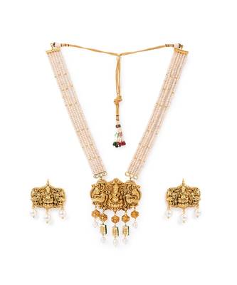 Brass Yellow Gold kundan Jewellery 3
