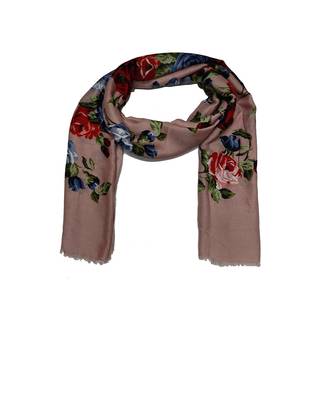 Printed Cotton Stole  Purple 1