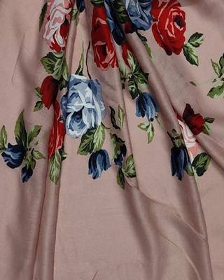 Printed Cotton Stole  Purple 4