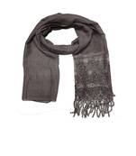 Diamond Studed Hijab With Border and Fringe's  Light Purple