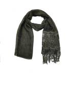 Diamond Studed Hijab With Border and Fringe's  Dark Green