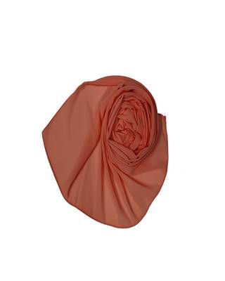 Premium Chiffon Hijab  Orange 2