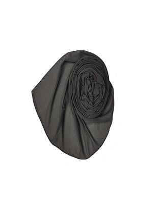 Premium Chiffon Hijab  Dark Grey 2