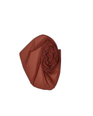 Premium Chiffon Hijab  Brick Brown 2