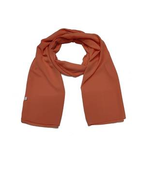 Premium Chiffon Hijab  Light Orange 1