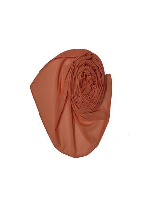 Premium Chiffon Hijab  Light Orange 2