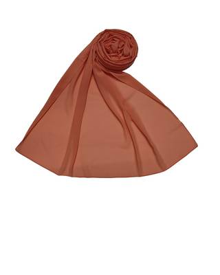 Premium Chiffon Hijab  Light Orange 3