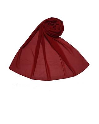 Premium Chiffon Hijab  Maroon 3
