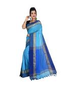 Handloom Cotton Temple border saree