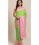 Handloom Cotton Temple border saree