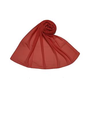 Premium Chiffon Hijab  Orange 3