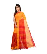 Handloom Multi-colour Cotton saree