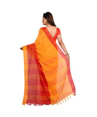 Handloom Multi-colour Cotton saree 2