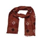 Cotton Checkered Kite Shaped Stole  Coffee