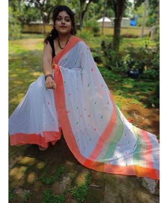 Handloom pure Khadi blend saree 1