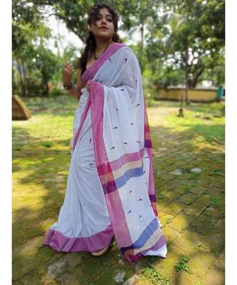 Handloom pure Khadi blend saree 1