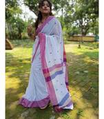 Handloom pure Khadi blend saree