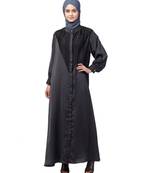 Nazneen Diamond Beads Front open Abaya