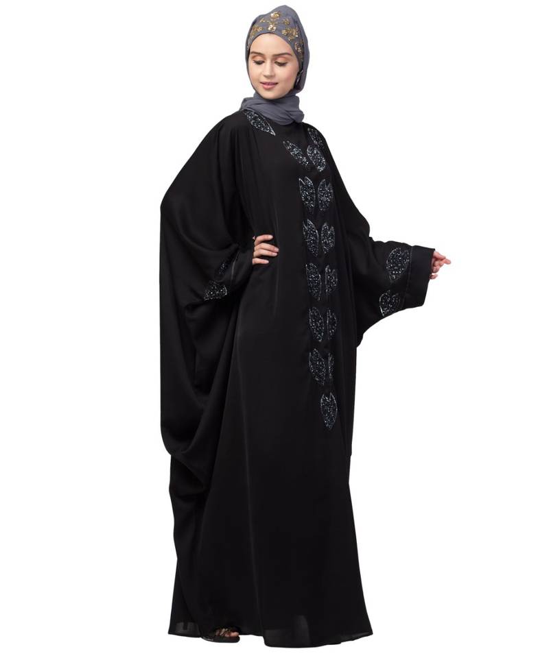 Nazneen Front and Sleeve hand embroidered Kaftan