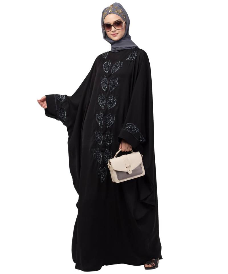 Nazneen Front and Sleeve hand embroidered Kaftan