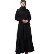 Nazneen Two Piece Front and Back fully Beaded Party Abaya