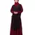 Nazneen Two Piece Diamond cut fully Beaded Front and Back Party Abaya
