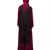 Nazneen Two Piece Diamond cut fully Beaded Front and Back Party Abaya