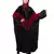 Nazneen velvet contrast triangle front open Dubai Kaftan