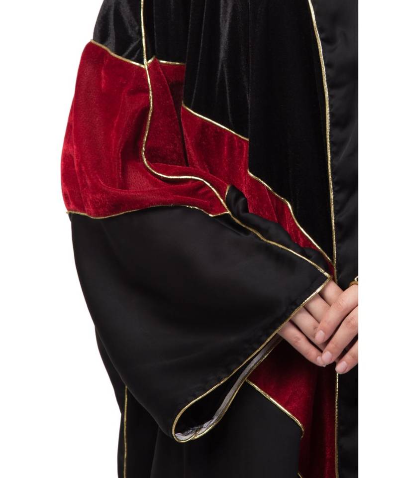 Nazneen velvet contrast triangle front open Dubai Kaftan