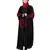 Nazneen velvet contrast triangle front open Dubai Kaftan